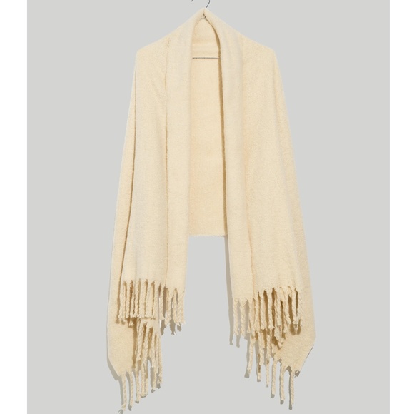 Madewell Accessories - New MADEWELL (Re)sourced Oversized Scarf in Alabaster